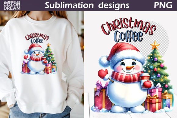 Adorable Snowman Sublimation Design for Festive Creations