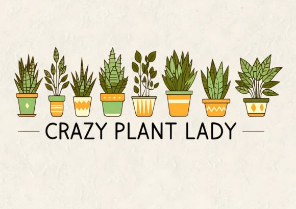 Crazy Plant Lady T-Shirt Design: A Must-Have for Plant Enthusiasts
