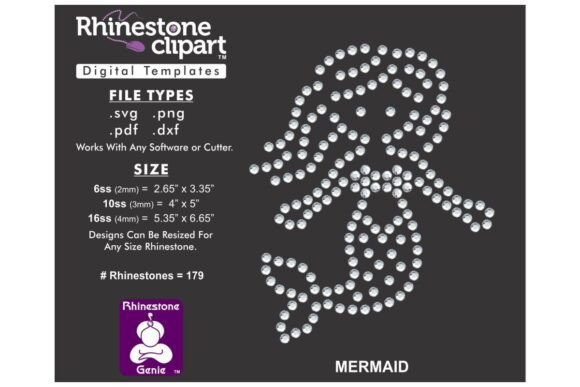 Create Dazzling Mermaid Designs with This Rhinestone Template