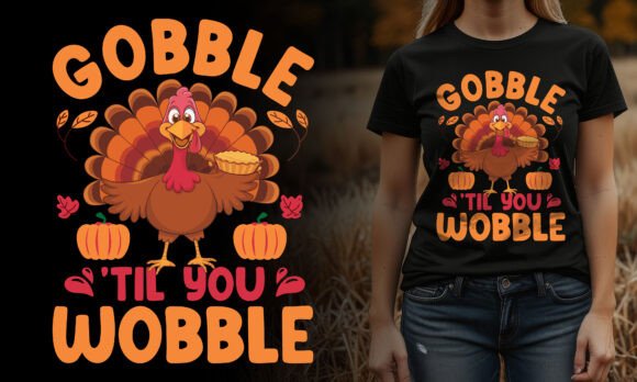 Gobble 'Til You Wobble Graphics Design: A Feast for the Eyes