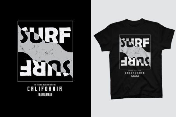 Ride the Wave: California Surfing T-Shirt Design Collection