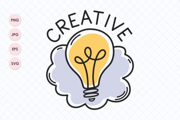 Spark Your Brand with the Creative Doodle Light Bulb Design