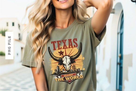 Texas Against the World: A Bold T-Shirt Design for Mavericks