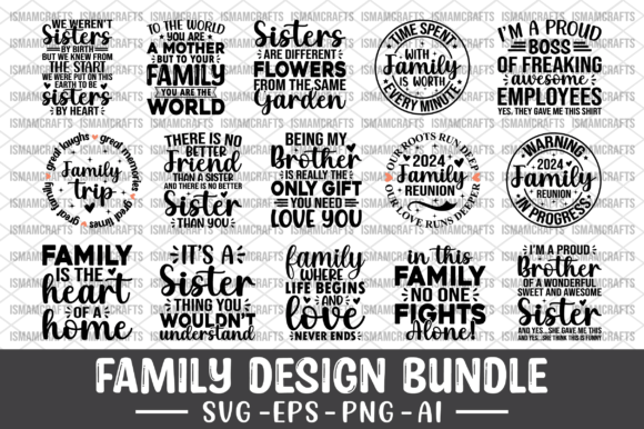 The Ultimate Family Design Bundle: Perfect SVGs for Your Projects