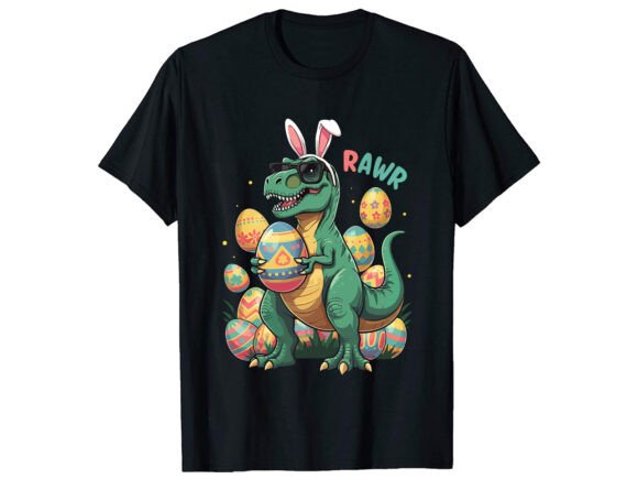 Unleash Your Inner Beast: The Rawr Easter T-Shirt Design