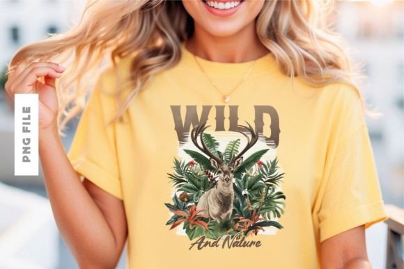 Wild and Nature T-shirt Design: A Ready-to-Print Asset